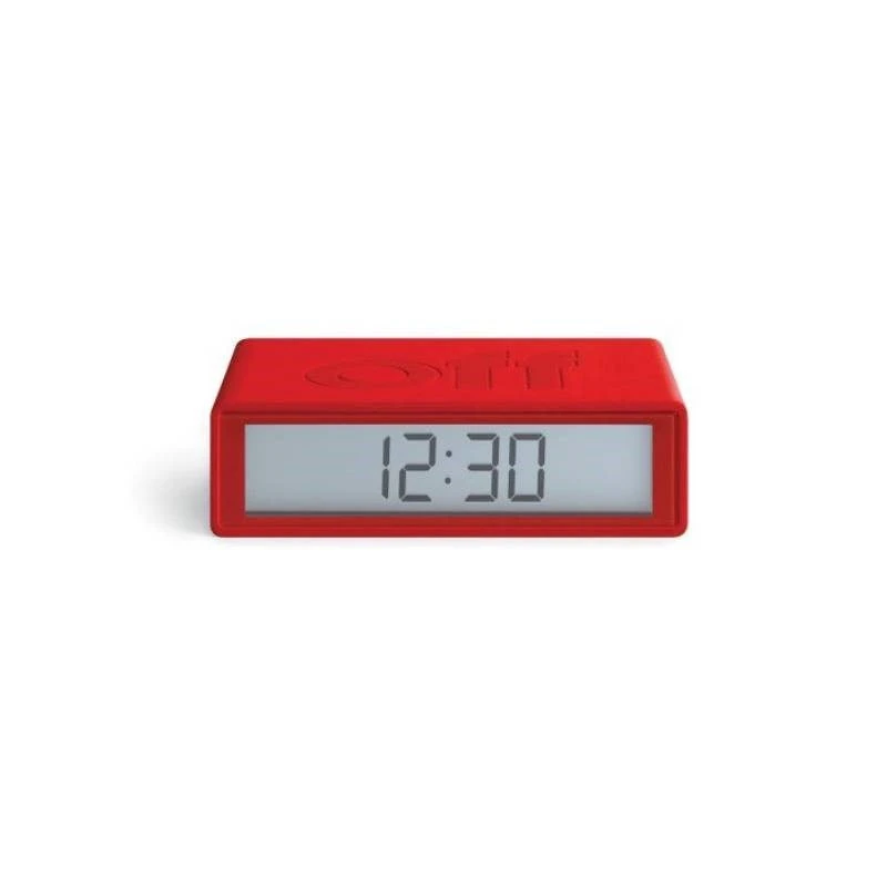 Lexon Flip+ Alarm Clock In Red 3 Lexon Flip+ Alarm Clock In Red