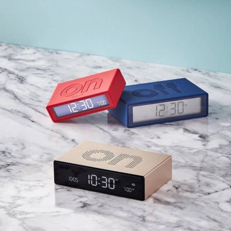 Lexon Flip+ Alarm Clock In Red 4 Lexon Flip+ Alarm Clock In Red - Image 2