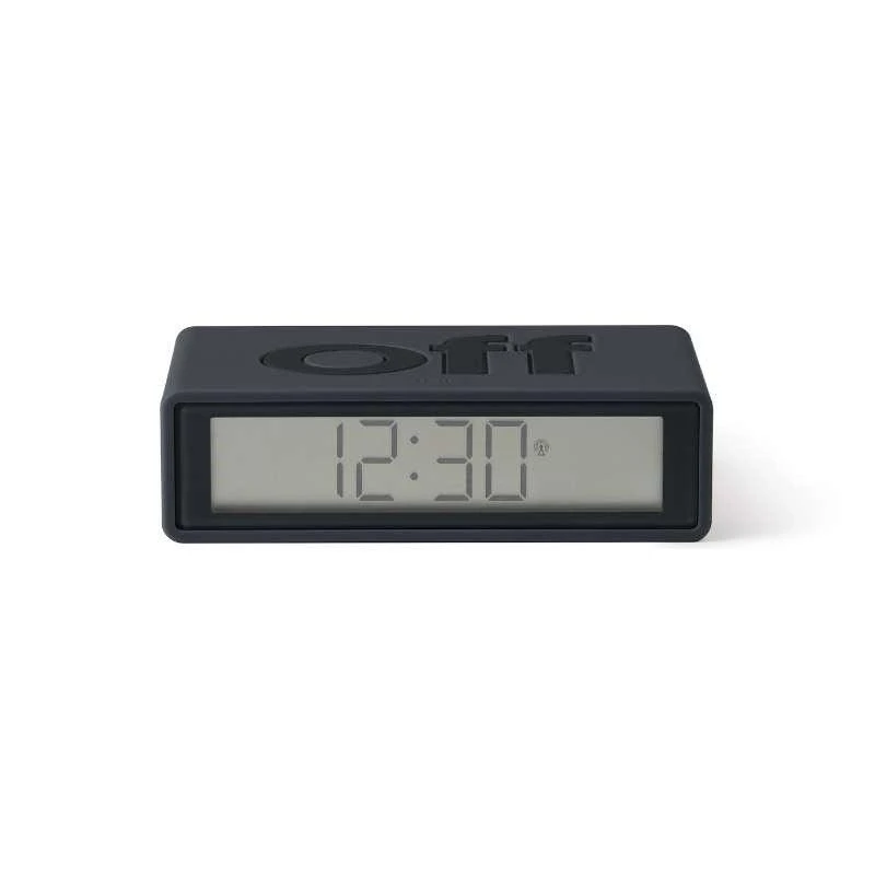 Lexon Flip Classic Alarm Clock In Dark Grey 3 Lexon Flip Classic Alarm Clock In Dark Grey