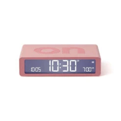 Lexon Flip Classic Alarm Clock In Pink