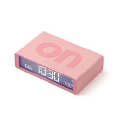Lexon Flip Classic Alarm Clock In Pink -Smiggle Decor Store 31198 3