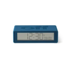 Lexon Flip Classic Alarm Clock In Duck Blue