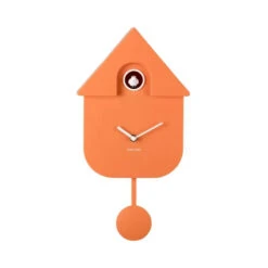 Karlsson Modern Cuckoo Clock - Bright Orange