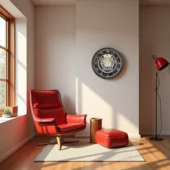 FURNIinspire Wall Clocks Round Gear Mechanism Wall Hanging Clock Living Room Decorative Timepiece Home Vintage Wall Decor, Brown, 20"*20"*3" -Smiggle Decor Store GUEST 0ec39863 d780 47dd af43 1cc069609800