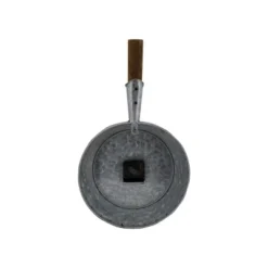 GlasFlength Wall Clocks Farmhouse Decor Mixed Material Construction Elegant Simple Design For Trendy Interiors, Gray, 10.6"*3"*18.1" -Smiggle Decor Store GUEST 0f37ba66 e225 420c a842 d966fb51c831