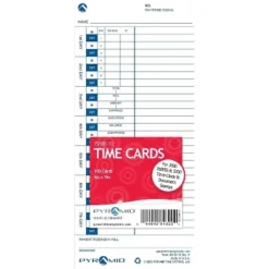 Pyramid Time Systems Pyramid Time Cards For 3000HD 3500 3550SS 3600SS 3700 Time Clocks 100/Pack -Smiggle Decor Store GUEST 13003f36 7801 4e34 9c7c b69b3e7b1b72