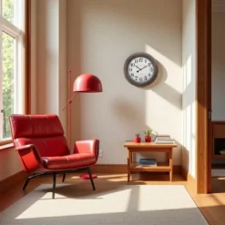 FURNIinspire Wall Clocks Living Room Round Hanging Clock Aged Timepiece Vintage Wall Decor For Bedroom, Office, Brown, 20"*20"*2" -Smiggle Decor Store GUEST 13a8c413 05b0 4ed9 8300 f23e64398520