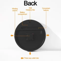 None Digital Wall Clock, 10'' Round Wall Clocks Time Date Week Temperature Humidity Display Electronic Clock Modern Clock Decorative -Smiggle Decor Store GUEST 25e7c7b8 72e9 4c1e 9edf 0cff5fb0121e