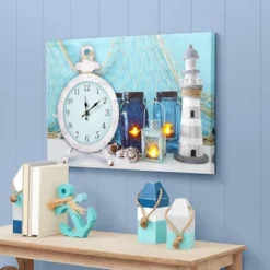 The Lakeside Collection Themed Lighted Wall Clocks - Lighthouse -Smiggle Decor Store GUEST 302c5ec3 aa29 4186 be77 266cefcb895e
