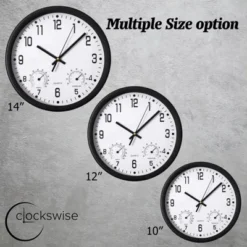 Clockswise Large Outdoor Wall Clock Thermometer Combo, Waterproof Hygrometer Silent Battery Operated Clocks Timepiece Garden Weather Master Station 18 Clockswise Large Outdoor Wall Clock Thermometer Combo, Waterproof Hygrometer Silent Battery Operated Clocks Timepiece Garden Weather Master Station -Smiggle Decor Store GUEST 3e4d6a02 7b05 4f8a 93aa ad9afe4d55f5