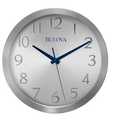 Bulova Clocks Winston Wall Clock10" Diameter 3 Bulova Clocks Winston Wall Clock10" Diameter