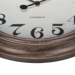 FURNIinspire Wall Clocks Living Room Round Hanging Clock Aged Timepiece Vintage Wall Decor For Bedroom, Office, Brown, 20"*20"*2" -Smiggle Decor Store GUEST 57480996 2fac 4754 9099 3463d1a9dba7