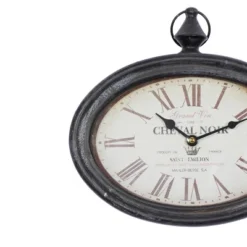 Set Of 2 Metal Pocket Watch Style Wall Clocks Cream - Olivia & May: Vintage-Inspired, Oval, Indoor Hanging Timepieces -Smiggle Decor Store GUEST 5e4adc81 8a43 4449 9934 13cccbe009bb