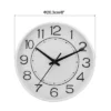 Unique Bargains Decorative Quartz Battery Operated Silent Non-Ticking Round Wall Clocks 8"