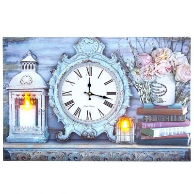 The Lakeside Collection Themed Lighted Wall Clocks - Candle 5 The Lakeside Collection Themed Lighted Wall Clocks - Candle - Image 3