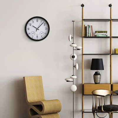 Clockswise Large Outdoor Wall Clock Thermometer Combo, Waterproof Hygrometer Silent Battery Operated Clocks Timepiece Garden Weather Master Station 5 Clockswise Large Outdoor Wall Clock Thermometer Combo, Waterproof Hygrometer Silent Battery Operated Clocks Timepiece Garden Weather Master Station - Image 3