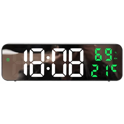 REGALWOVEN 2 Pcs Digital Plastic Temperature Display Large Silent Non-Ticking Wall Clocks 9 REGALWOVEN 2 Pcs Digital Plastic Temperature Display Large Silent Non-Ticking Wall Clocks - Image 7