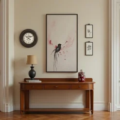 FURNIinspire Wall Clocks 20inch Round Aged Wall Clock Decorative Living Room Hanging Clock Vintage Timepiece Home Decor, Brown, 20.25"*20.25"*2.25" -Smiggle Decor Store GUEST 948fd6ea 6c28 4395 8026 04af14c4aecd