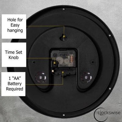 Clockswise Large Outdoor Wall Clock Thermometer Combo, Waterproof Hygrometer Silent Battery Operated Clocks Timepiece Garden Weather Master Station 6 Clockswise Large Outdoor Wall Clock Thermometer Combo, Waterproof Hygrometer Silent Battery Operated Clocks Timepiece Garden Weather Master Station - Image 4
