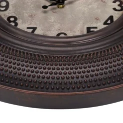 FURNIinspire Wall Clocks 20inch Round Antique Wall Clock Decorative Living Room Hanging Clock Vintage Timepiece Home Decor, Brown, 20"*20"*2" -Smiggle Decor Store GUEST a23369af 9549 4b7b 8874 6289b2f31be2