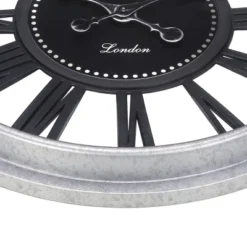 FURNIinspire Wall Clocks 20inch Living Room Round Hanging Clock Decorative Timepiece Modern Wall Clock For Bedroom, Black, 20"*20"*2" -Smiggle Decor Store GUEST a38bd256 a6cc 4a2a a876 97777aeebbff