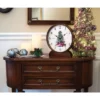 Bulova Clocks Holiday Sounds Mantel Clock, Walnut