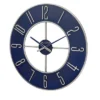 Bulova Clocks The Blue Steel Oversized 27" Diameter Wall Clock