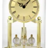 Bulova Clocks Tristan I Oval Dome Clock With Metal Base And Brass Finish, Gold -Smiggle Decor Store GUEST b8d40f9d 2f45 4b0d 9a9d 5fa984072978