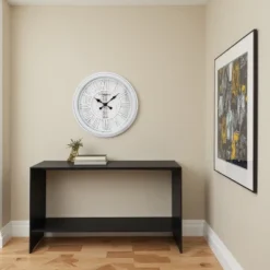 FURNIinspire Wall Clocks 20inch Round Living Room Decorative Roman Numeral Hanging Clock, Timepiece Vintage Wall Decor, Grey, 20"*20"*2.25" -Smiggle Decor Store GUEST bebc7bc6 6078 41f0 b4ce 6ed48fd34cb1