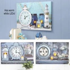 The Lakeside Collection Themed Lighted Wall Clocks - Candle 13 The Lakeside Collection Themed Lighted Wall Clocks - Candle -Smiggle Decor Store GUEST c6930cfc eaf6 4d26 8cf7 fccd1ee9187a 1