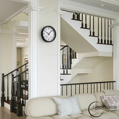 Clockswise Large Outdoor Wall Clock Thermometer Combo, Waterproof Hygrometer Silent Battery Operated Clocks Timepiece Garden Weather Master Station 7 Clockswise Large Outdoor Wall Clock Thermometer Combo, Waterproof Hygrometer Silent Battery Operated Clocks Timepiece Garden Weather Master Station - Image 5