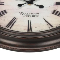 FURNIinspire Wall Clocks 20inch Round Living Room Decorative Roman Numeral Hanging Clock, Timepiece Vintage Wall Decor, Brown, 20"*20"*2" -Smiggle Decor Store GUEST cc0c0465 5298 4689 ac31 06a2adaf25be