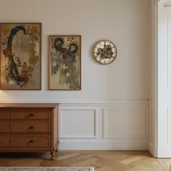 FURNIinspire Wall Clocks Round Gear Mechanism Hanging Clock Living Room Decorative Timepiece Home Vintage Wall Decor, Brown, 20"*20"*2.5" -Smiggle Decor Store GUEST d577d284 dc01 49d2 8e13 db16e45a9a9d