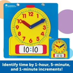 Learning Resources Write On/Wipe Clocks Classroom Set