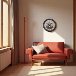 FURNIinspire Wall Clocks 20inch Decorative Round Wall Clock Living Room Hanging Clock Antique Timepiece Home Wall Decor, Brown, 20"*20"*2" -Smiggle Decor Store GUEST d907226c d912 4b95 b377 e16adcbefd5f