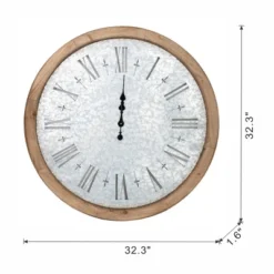GlasFlength Wall Clocks Wood Frame Contemporary Rustic Elegant Simple Practical Design For Modern Interiors, Brown, 32.3"*1.6"*32.3" 9 GlasFlength Wall Clocks Wood Frame Contemporary Rustic Elegant Simple Practical Design For Modern Interiors, Brown, 32.3"*1.6"*32.3" -Smiggle Decor Store GUEST ddbf5194 4057 49d5 a372 5495f768e55f