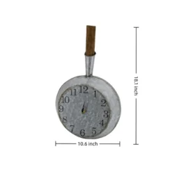 GlasFlength Wall Clocks Farmhouse Decor Mixed Material Construction Elegant Simple Design For Trendy Interiors, Gray, 10.6"*3"*18.1" -Smiggle Decor Store GUEST e0f07bad 74d0 4723 a557 022ee9d04789