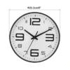 Unique Bargains Decorative Quartz Battery Operated Silent Non-Ticking Wall Clocks 8"