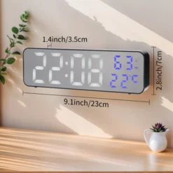 REGALWOVEN 2 Pcs Digital Plastic Temperature Display Large Silent Non-Ticking Wall Clocks 13 REGALWOVEN 2 Pcs Digital Plastic Temperature Display Large Silent Non-Ticking Wall Clocks -Smiggle Decor Store GUEST e9e747db dfbc 4355 af74 f8a448788e85 1