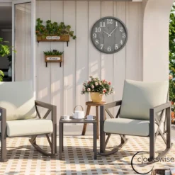 Clockswise Large Outdoor Wall Clock Thermometer Combo, Waterproof Hygrometer Silent Battery Operated Clocks Timepiece Garden Weather Master Station 22 Clockswise Large Outdoor Wall Clock Thermometer Combo, Waterproof Hygrometer Silent Battery Operated Clocks Timepiece Garden Weather Master Station -Smiggle Decor Store GUEST f21c78c2 fb2b 46c3 a98a 999a59d669c6