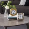 Set Of 2 Aluminum Clocks - Olivia & May