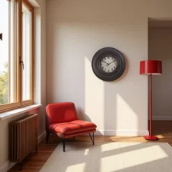 FURNIinspire Wall Clocks 20inch Round Antique Wall Clock Decorative Living Room Hanging Clock Vintage Timepiece Home Decor, Brown, 20"*20"*2" -Smiggle Decor Store GUEST f9749e33 4cd5 4007 b32f 0c1ba9488755