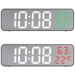 REGALWOVEN 2 Pcs Digital Plastic Temperature Display Large Silent Non-Ticking Wall Clocks 9 Inch -Smiggle Decor Store GUEST fd415333 c383 4f2a acc8 84e934172865