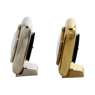 Set Of 2 Aluminum Clocks - Olivia & May 6 Set Of 2 Aluminum Clocks - Olivia & May - Image 4