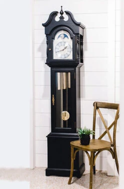 Hermle Alexandria Grandmother Clock-Made In USA/Germany(Hermle Alexandria Grandmother Clock) -Smiggle Decor Store HermleAlexandriaGrandmotherClock black 2