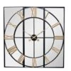 Hill Interiors Brooklyn Mirrored Wall Clock – Black And Gold -Smiggle Decor Store HillInteriorsBrooklynMirroredWallClock BlackandGold