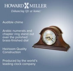 Howard Miller Barrett Mantel Clock(Barrett Mantel Clock 630200) 9 Howard Miller Barrett Mantel Clock(Barrett Mantel Clock 630200) -Smiggle Decor Store HowardMillerBarrettMantelClock630200 4