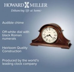 Howard Miller Burton II Mantel Clock(Howard Miller Burton Ii Mantel Clock 635107) -Smiggle Decor Store HowardMillerBurtonIIMantelClock 5