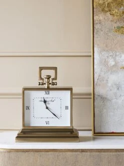 Libra Interiors Latham Brass Clock - Small -Smiggle Decor Store LibraInteriorsLathamBrassClock Small 6