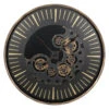 Libra Interiors Palladium Wall Clock With Moving Cogs – Large